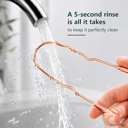 Balveruno® Copper Tongue Scraper for Adults